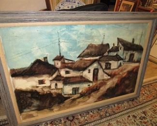Vintage German oil painting