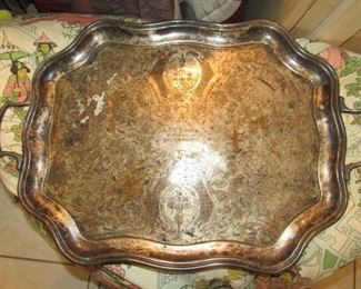 Antique Acacia platter
