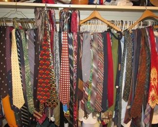 Many vintage ties