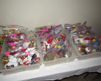Gallon grab bags of ornaments