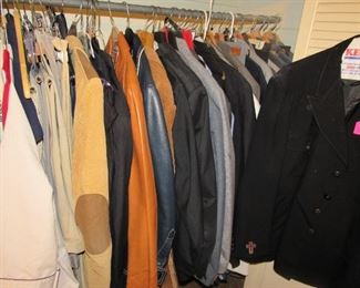 Men's leather jackets & suits