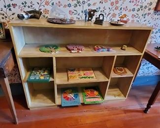 many children wood puzzles