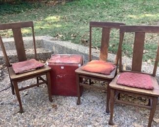 Antique project piece chairs. 