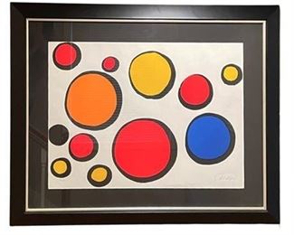 Lot 052
Alexander Calder "Circles" Signed Lithograph