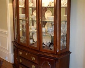 China never looked better in this lighted cabinet!