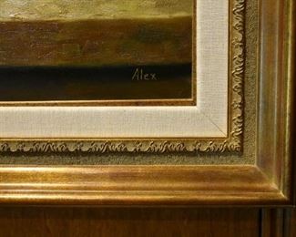 framed painting (frame detail)