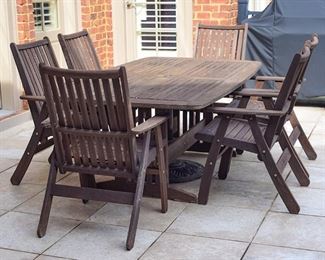 Outdoor Teakwood table and chairs