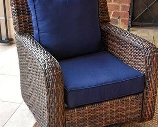 patio furniture, swivel chair