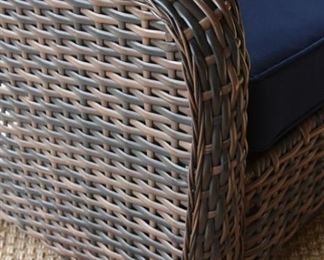 patio furniture, swivel chair (detail)