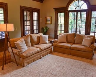 living room furniture, floor lamp, rug