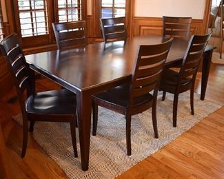 Great table and Chairs for Game Room or Family Room (total of 8 chairs and on extra leaf)