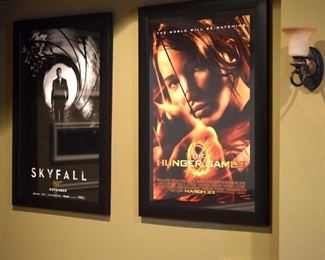 framed movie posters (#HungerGames, #Skyfall #JamesBond)