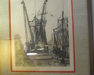 1975 - Artist Jack Miller, Shrimp Boats 57/100