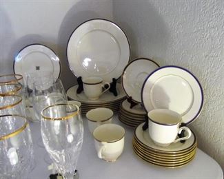 38pc - LENOX fine porcelain china set, "Urban Twilight"
