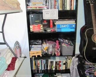 Lots of books & art supplies