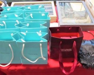Tiffany gift bags/boxes available for sale for the upcoming holidays