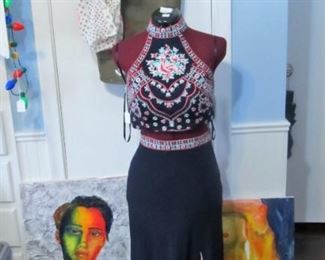 Beautiful 2pc embroidered dress by BLONDIE NITES, SIZE 11