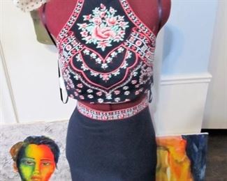 Beautiful 2pc embroidered dress by BLONDIE NITES, SIZE 11