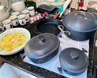 Lots of goodies in the kitchen including a Kitchen Aid - Proline Series. Featured are - Bormioli, Tefal, Cuisinart, Keurig, La Creuset, Cast-iron, Longaberger, Gibson, Threshold, Corningware, Folk Craft, YHY, Gloria Vanderbilt, Revereware, & more!