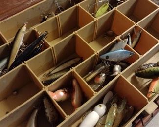 Fishing lures and poles