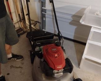 Honda lawn mower starts on the first pull