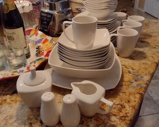 White conservative dishes