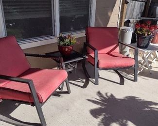 Cute rocking chair patio set