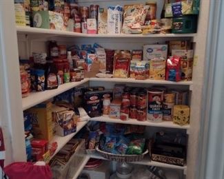 Fully stocked pantry