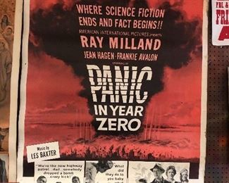 Rare 40x60” thick stock movie posters (dozen more not pictured)