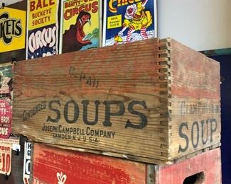 Rare Campbells Soup Clam Chowder Crate