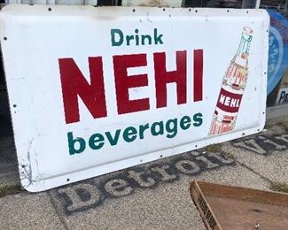 Rare and Huge 8ftx4ft Nehi Sign