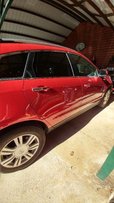 Red 2012 Cadillac SRX 81,642 miles