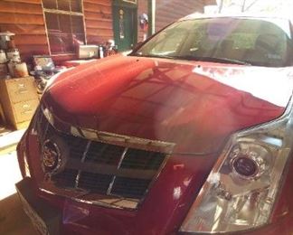 Red 2012 Cadillac SRX 81,642 miles