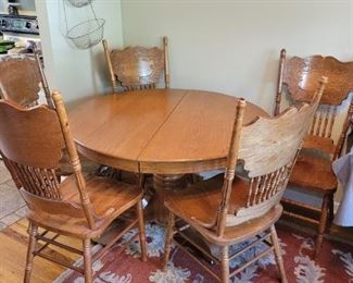 Oak Table and chairs
