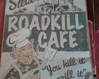 Metal sign - roadkill