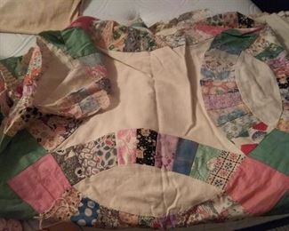 Unquilted 1920s quilt tops