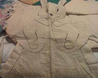 Antique child pinnafore apron