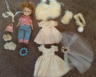 1950s Ginny doll - red hair blue eyes +++