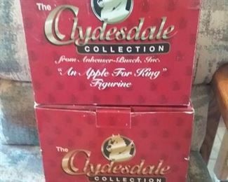 Clydesdale Collection figurines Budweiser
