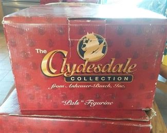 Clydesdale Collection figurines Budweiser