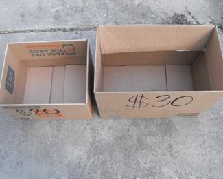 PHOTO TWO OF BOX SIZES AND PRICE YOU WILL PAY TO FILL THEM UP 