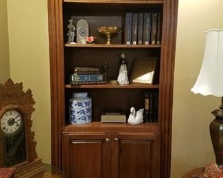 The second ot two solid cherry bookcases