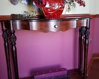Vintage cherry console table