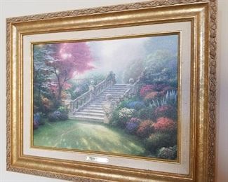 Thomas Kinkade 'Stairway to Paradise' painting