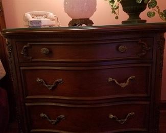 The second of two matching cherry nightstands