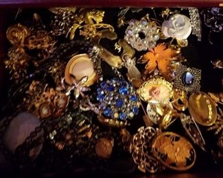 A closer look at some of the costume jewelry