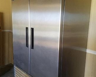 Maxx Cold stainless steel commercial freezer (on rollers)