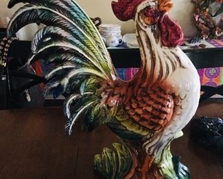 Huge Ceramic Rooster