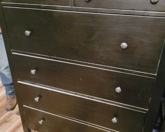 Wood, six drawer chest, good to better condition