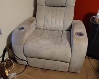 The other recliner, cleaner than the first